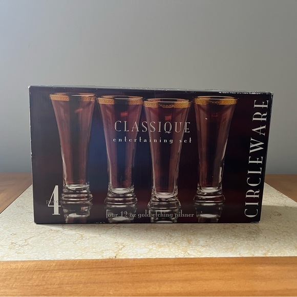 Classique Gold Rimmed Glass Set - Picture 6 of 7